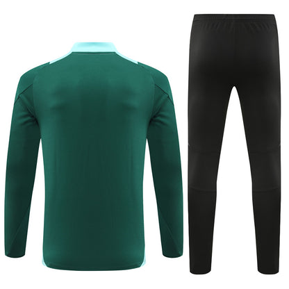 Buzo Completo Manchester United Verde Negro
