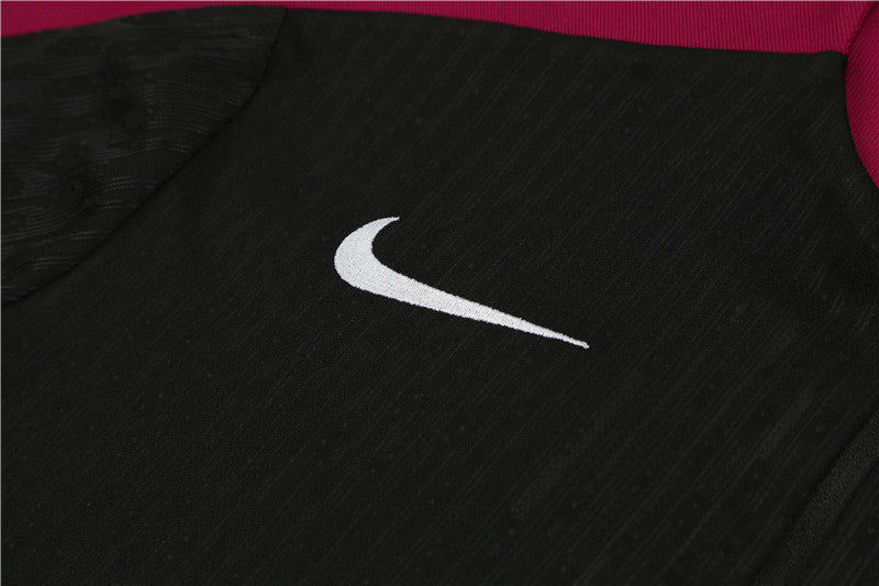 Buzo Completo PSG Negro Burdeo