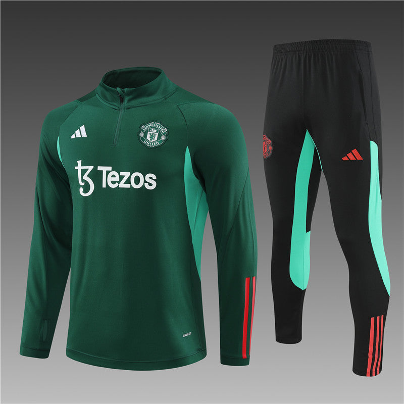 Buzo Completo Manchester United Verde Oscuro