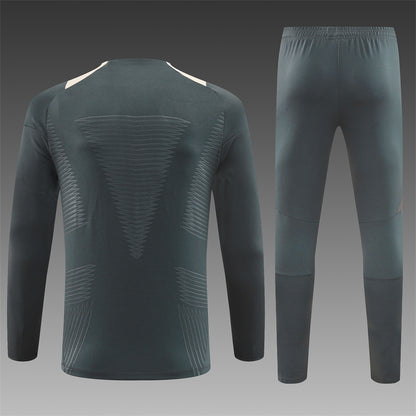 Buzo Completo Real Madrid Gris Crema