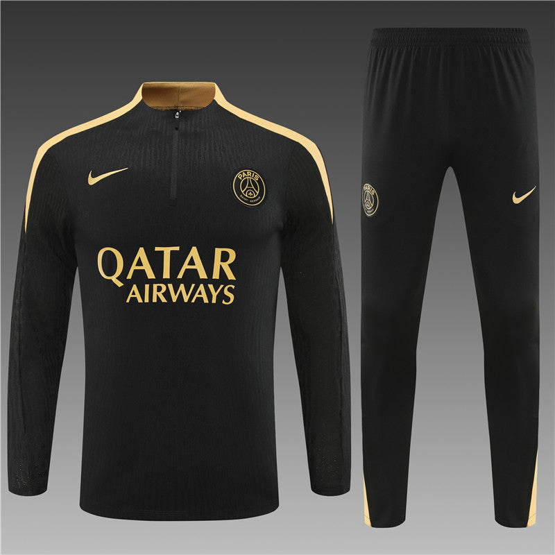 Buzo Completo PSG Negro Dorado