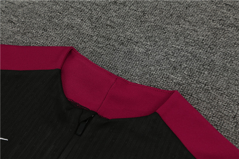 Buzo Completo PSG Negro Burdeo