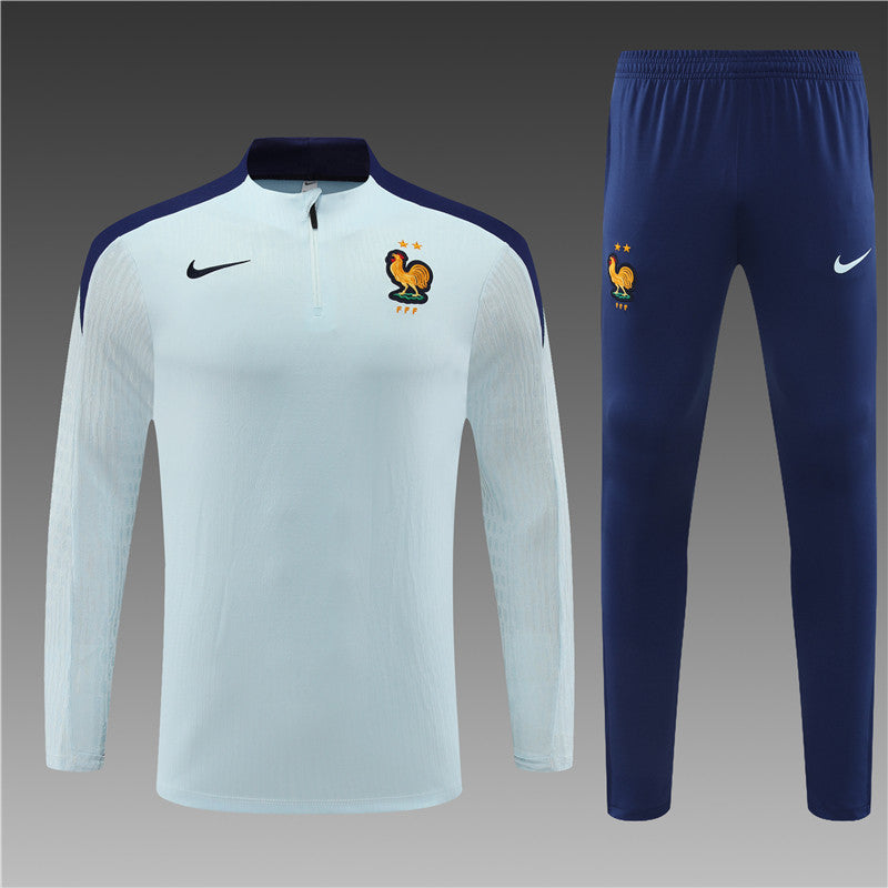 Buzo Completo Francia Blanco Azul