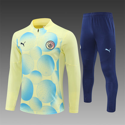 Buzo Completo Manchester City Diseño Amarillo