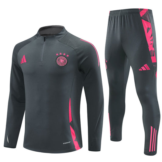 Buzo Completo Alemania Gris Rosado