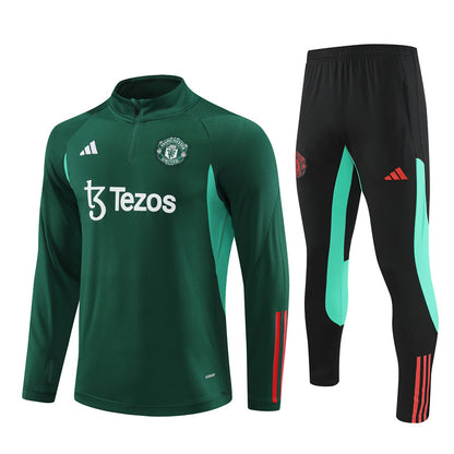 Buzo Completo Manchester United Verde Oscuro
