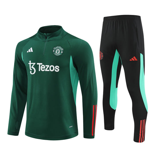 Buzo Completo Manchester United Verde Oscuro