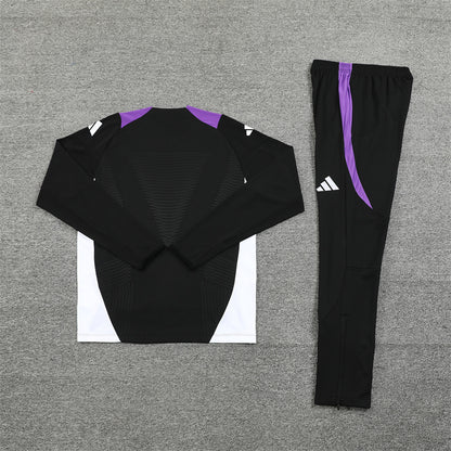 Buzo Completo Real Madrid Negro Morado