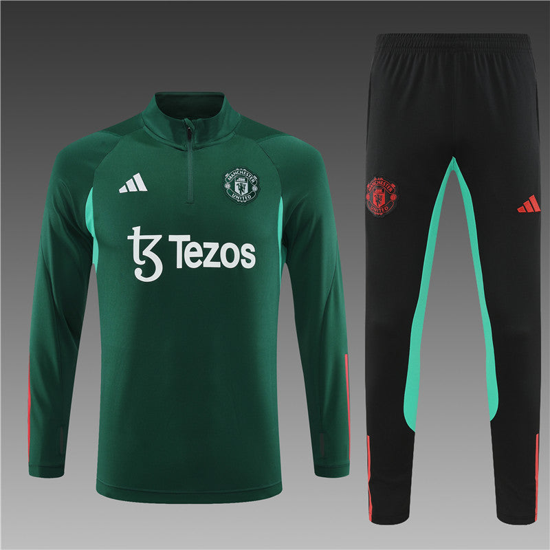 Buzo Completo Manchester United Verde Oscuro