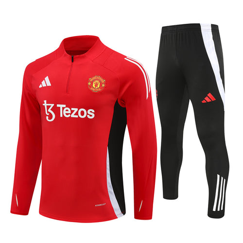 Buzo Completo Manchester United Rojo Negro