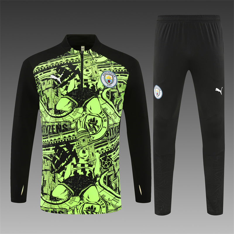 Buzo Completo Manchester City Diseño Verde
