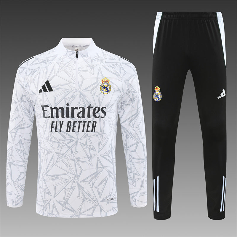 Buzo Completo Real Madrid Diseño Blanco