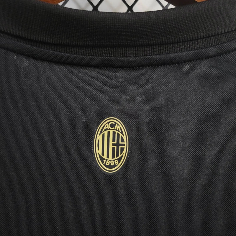 Camiseta AC Milán Edición Aniversario Negra 2024/25 Versión Fan