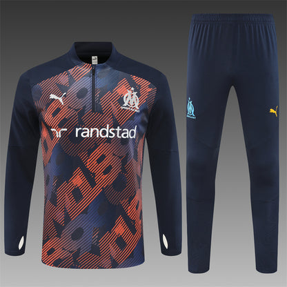 Buzo Completo Marsella Azul Marino Diseño Rojo