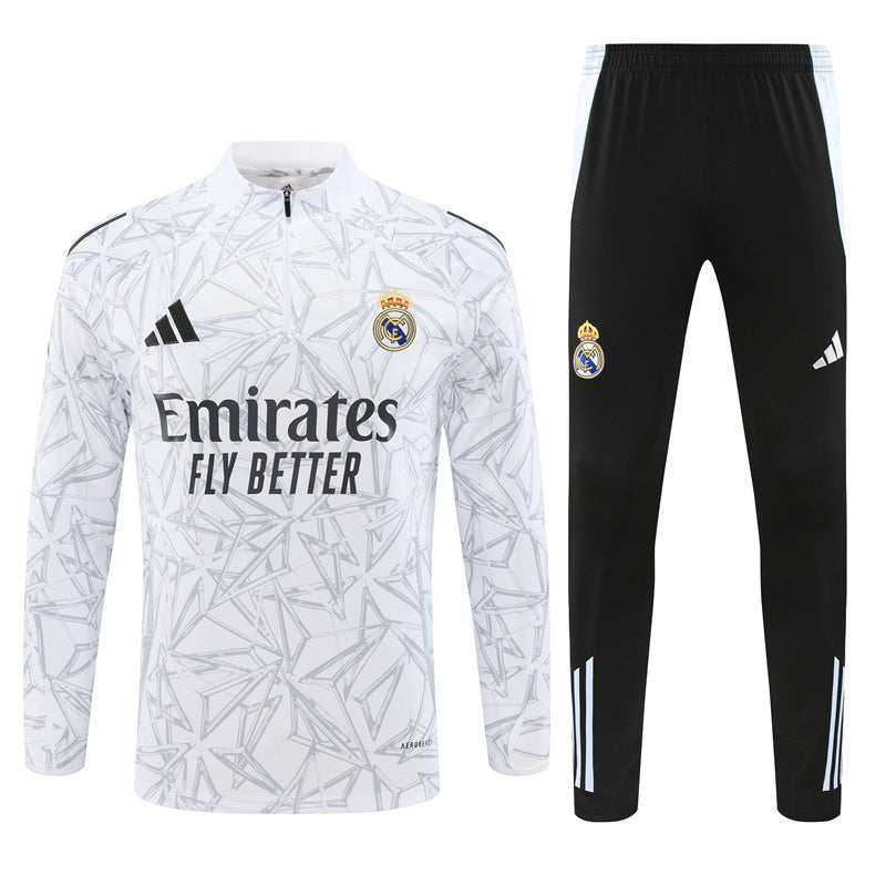 Buzo Completo Real Madrid Diseño Blanco