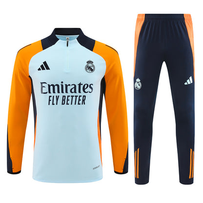 Buzo Completo Real Madrid Blanco Naranja