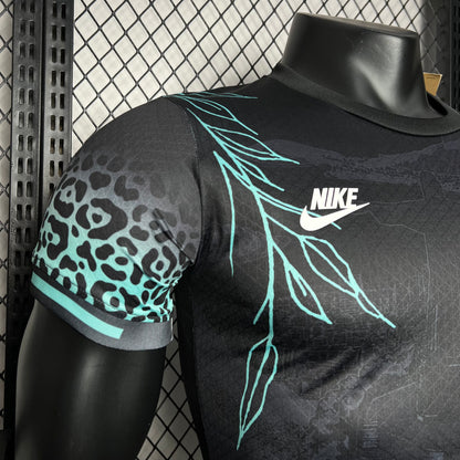 Camiseta Brasil Edición Especial Negra 2024 Versión Jugador