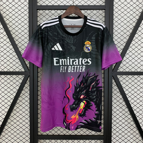 Camiseta Real Madrid Edición Black Dragon 2025/26 Versión Fan