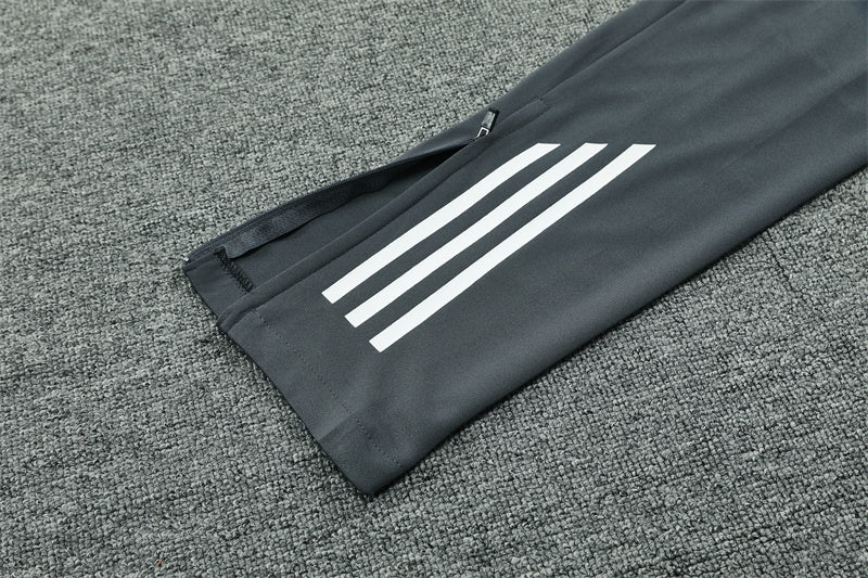 Buzo Completo con Cierre Manchester United Gris Diseño Rojo