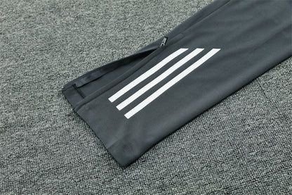 Buzo Completo con Cierre Manchester United Gris Diseño Rojo