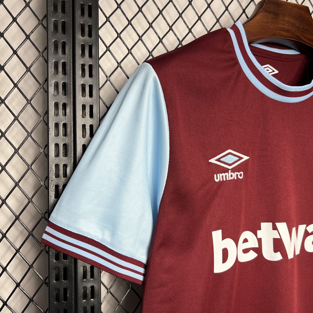 Camiseta West Ham United Local 2024/25 Versión Fan