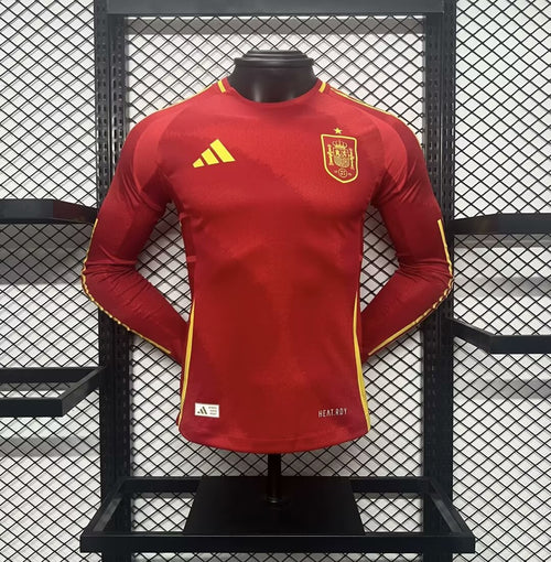 Camiseta España Local 2024 Versión Jugador Manga Larga