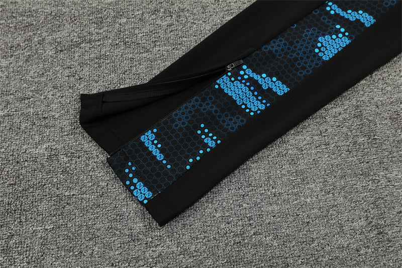 Buzo Completo Napoli Negro Diseño Azul