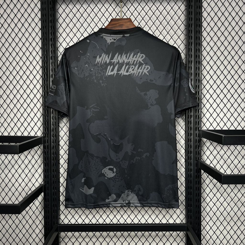 Camiseta Palestino Edición Especial Negra 2024/25 Versión Fan