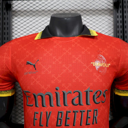 Camiseta AC Milan Edición Especial Roja 2025/26 Versión Jugador