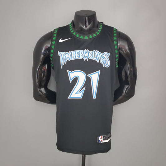 Camiseta Minnesota Timberwolves "Retro Edition" Negra