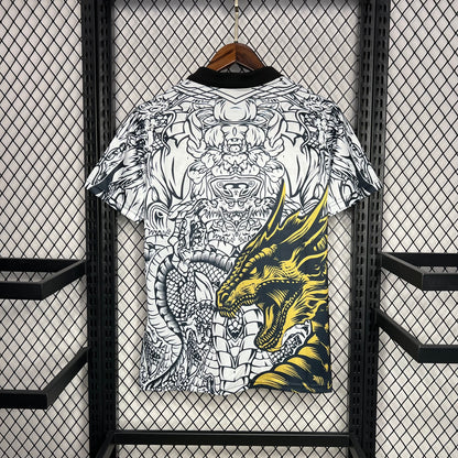 Camiseta Real Madrid Edición Especial "Dragón-Blanco" 2024/25 Versión Fan