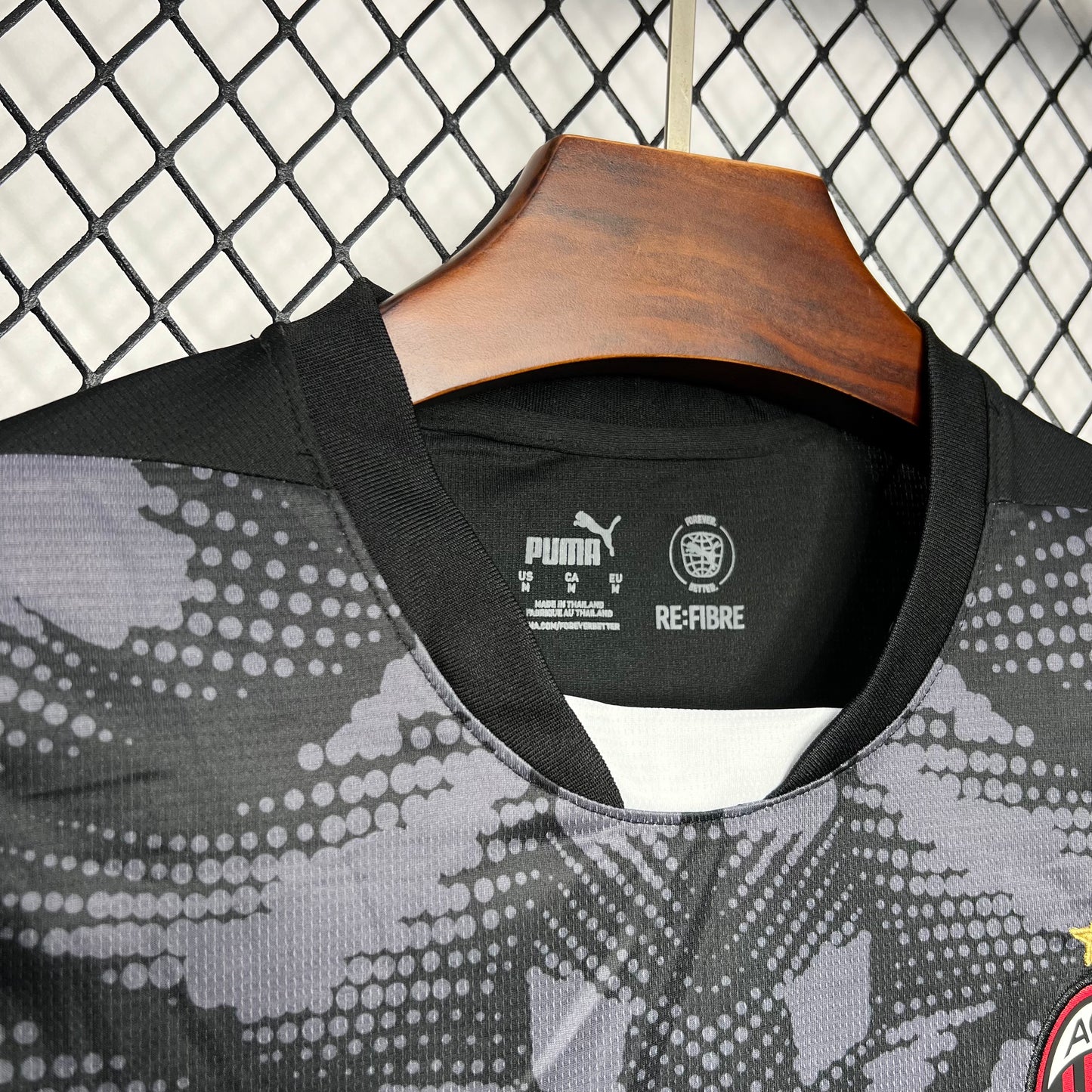 Camiseta AC Milán Portero Negra 2024/25 Versión Fan