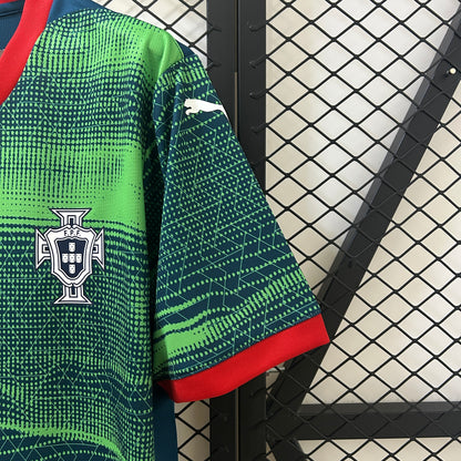 Camiseta Portugal Entrenamiento Verde 2025 Versión Fan