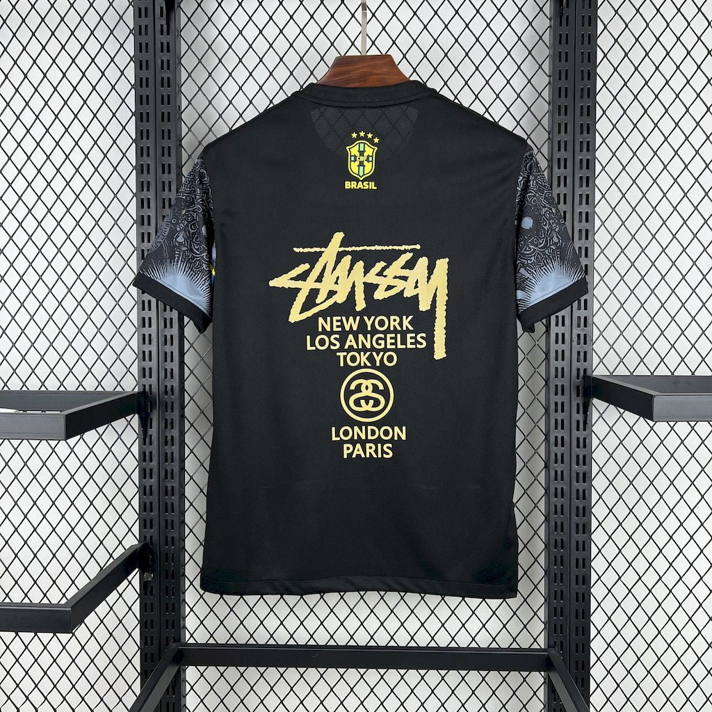 Camiseta Brasil "Edición Cristo Redentor STUSSY" 2024 Versión Fan