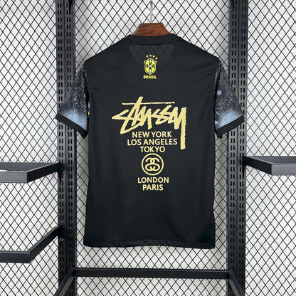 Camiseta Brasil "Edición Cristo Redentor STUSSY" 2024 Versión Fan