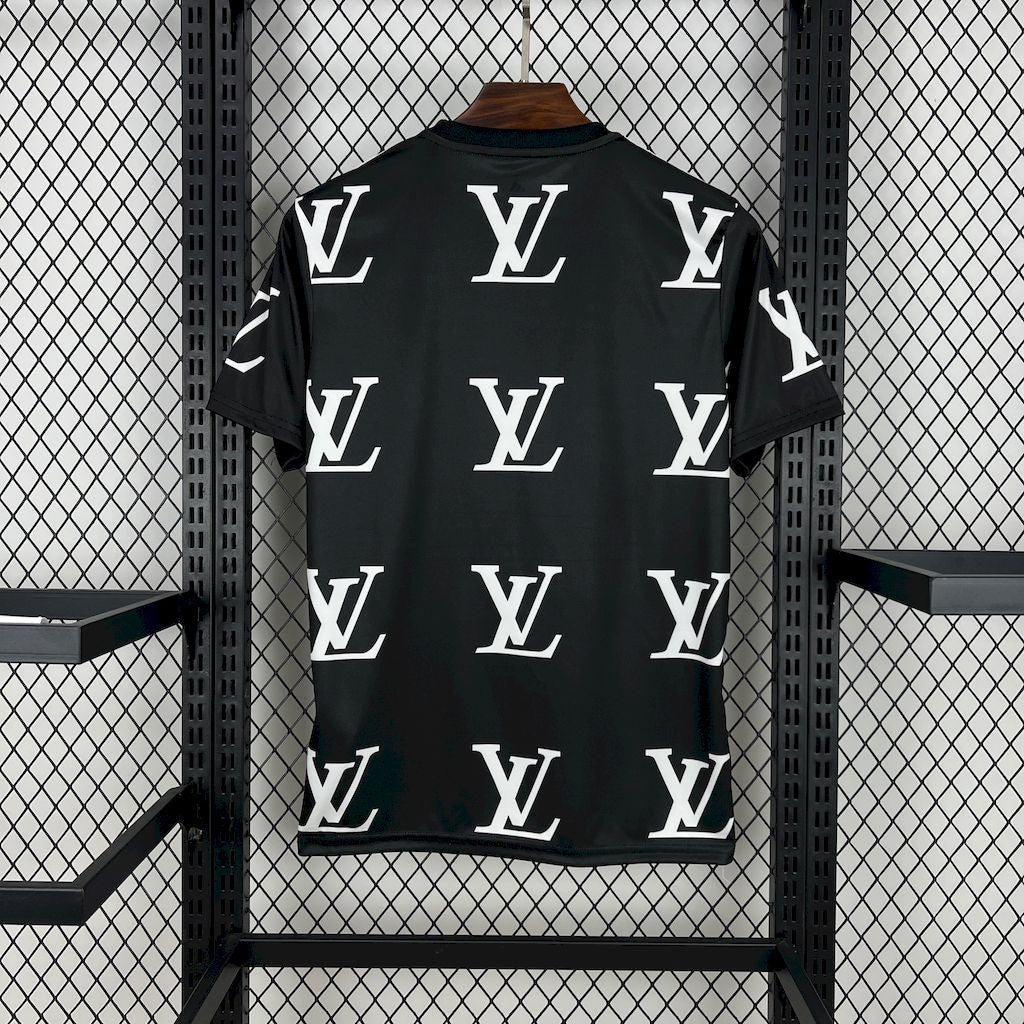 Camiseta Real Madrid "Louis Vuitton Negro" 2025/26 Versión Fan