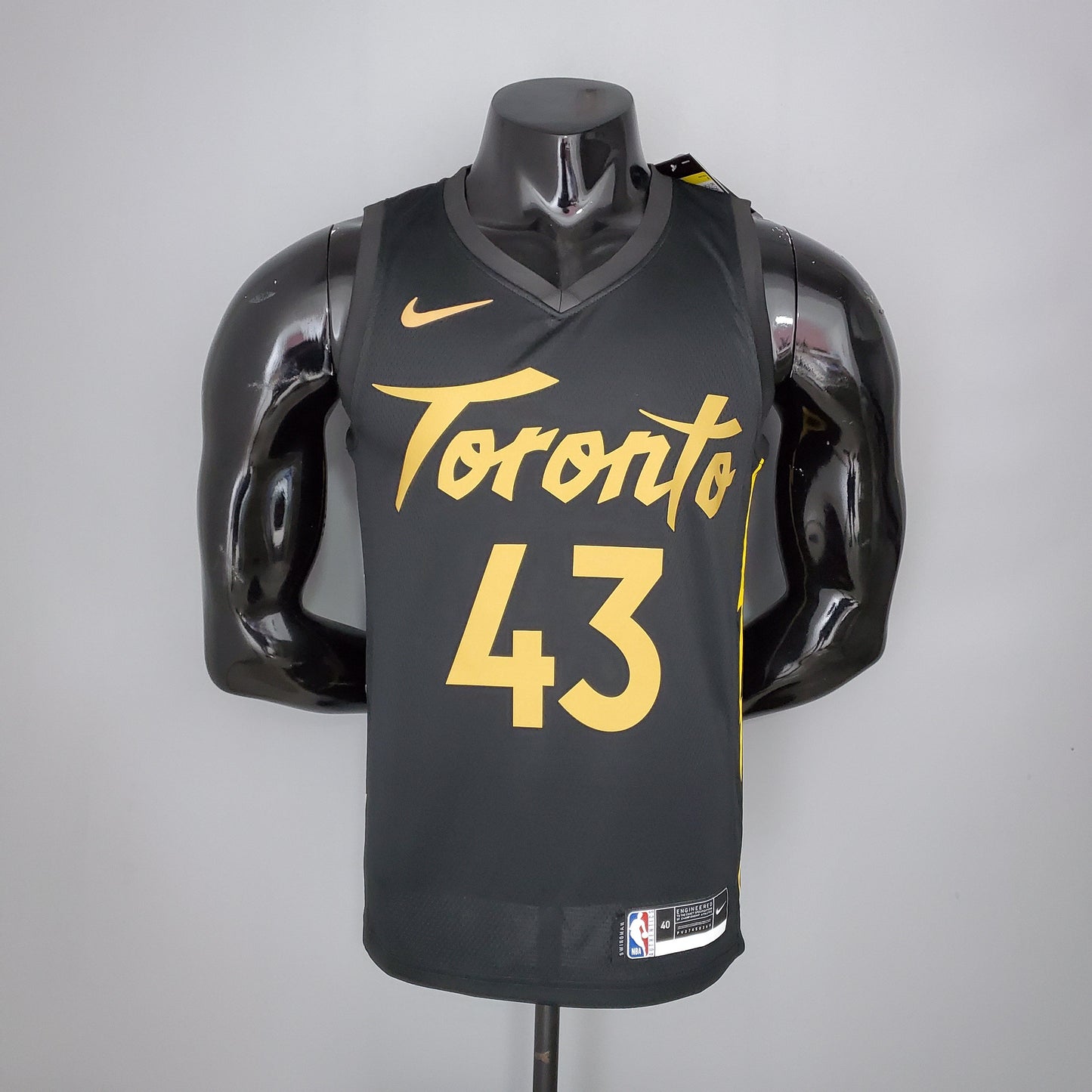 Camiseta Toronto Raptors Camiseta Negra Clásica