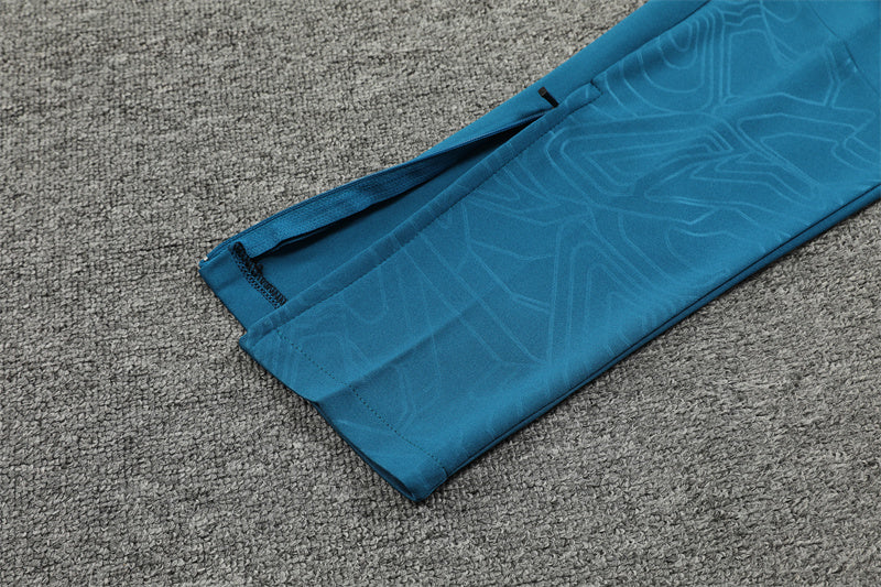 Buzo Completo Marsella Cyan Blanco