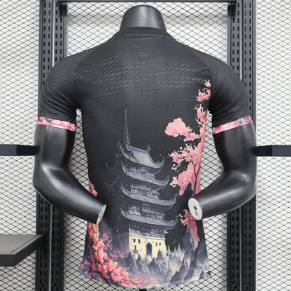 Camiseta Japón "Edición Especial Negra y Rosada" 2024 Versión Jugador