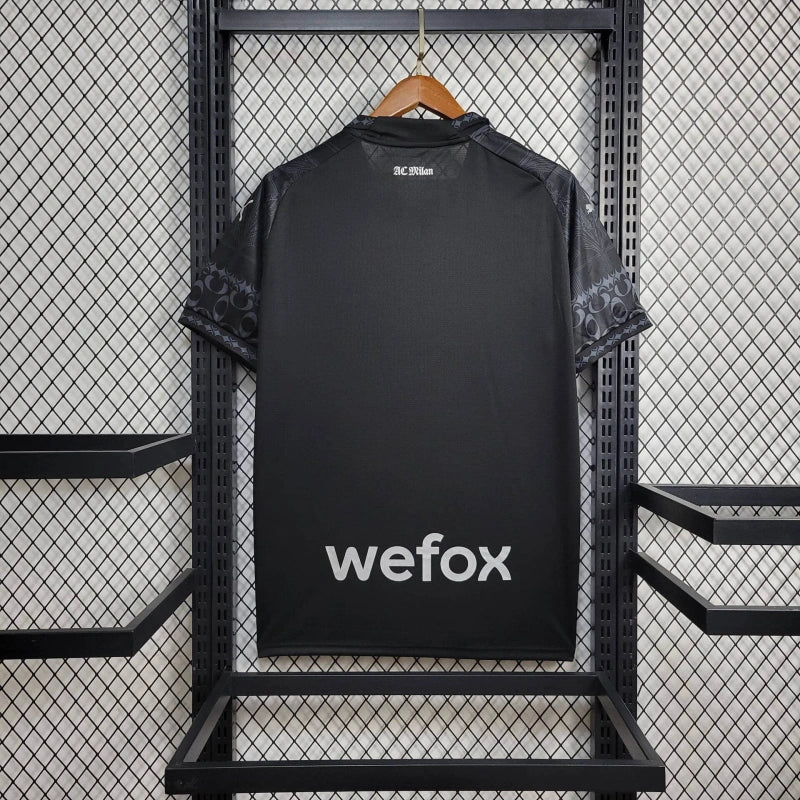 Camiseta Camiseta AC Milán "Pleasures" Negra 2023/24 Versión Fan