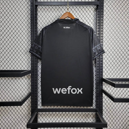 Camiseta Camiseta AC Milán "Pleasures" Negra 2023/24 Versión Fan