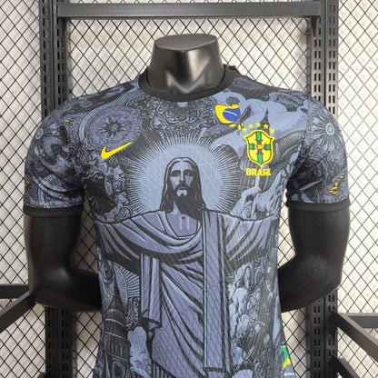 Camiseta Brasil Edición Especial "Cristo Redentor" 2024 Versión Jugador