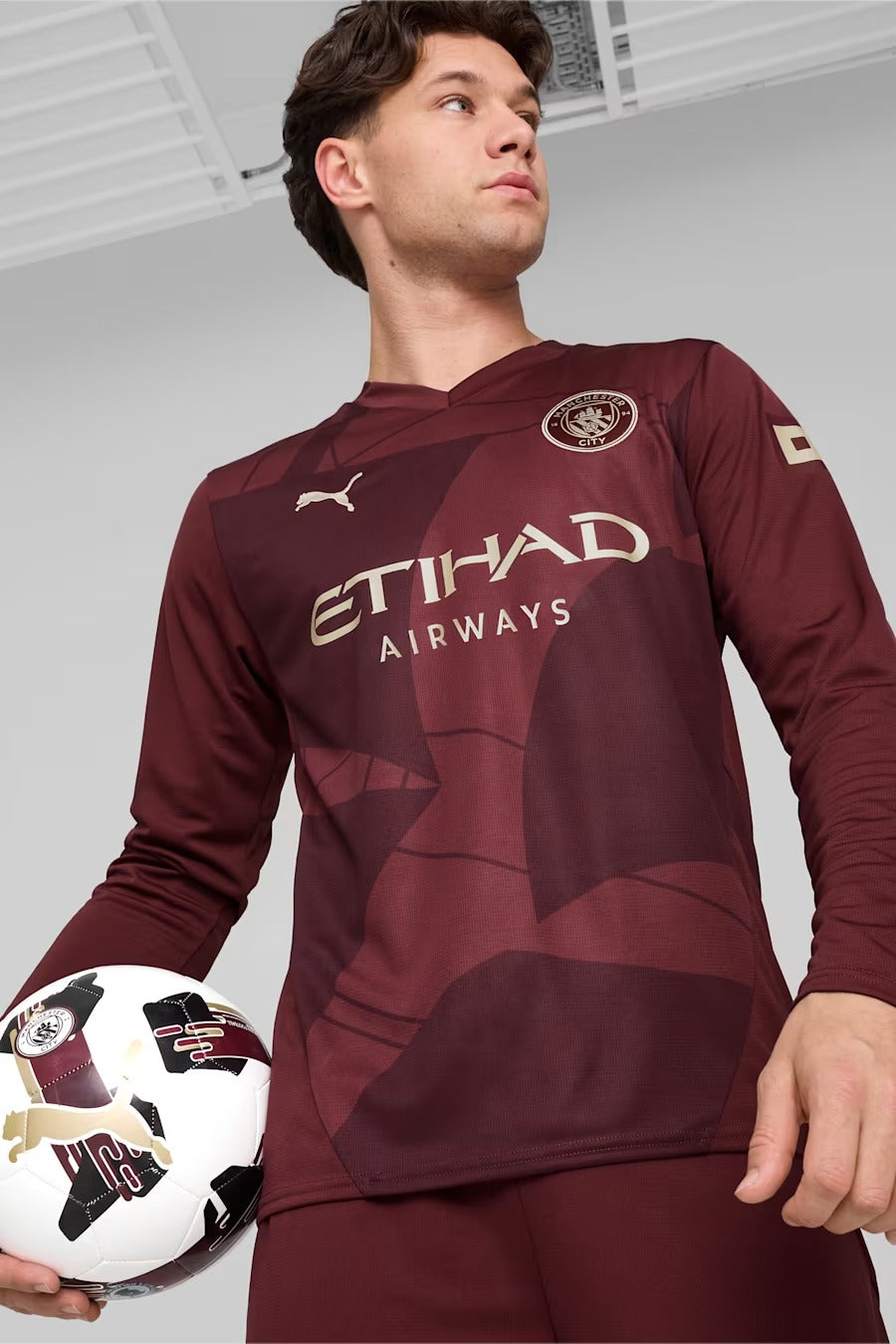 Camiseta Manchester City Tercera Manga Larga 2024/25 Versión Fan
