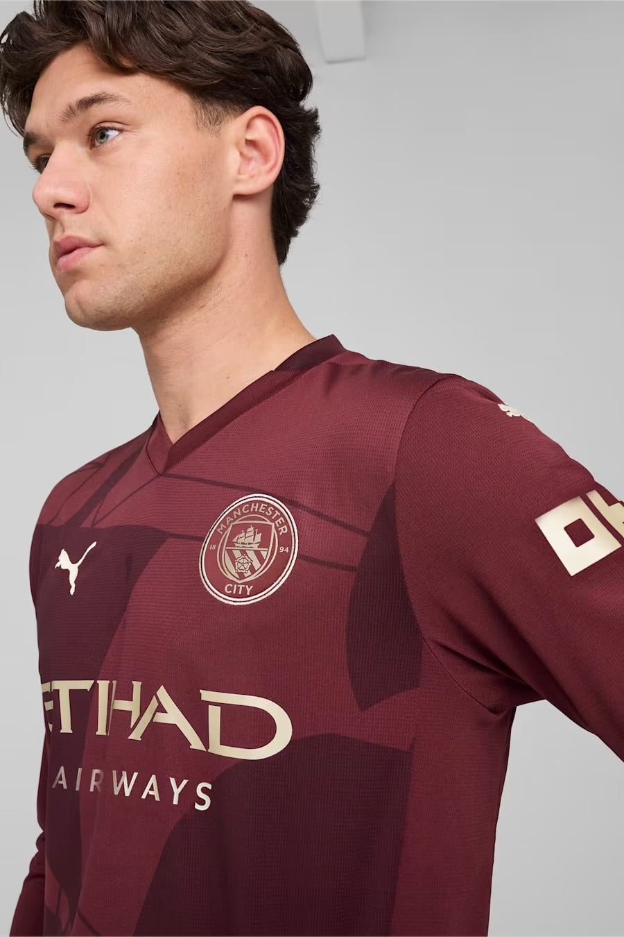 Camiseta Manchester City Tercera Manga Larga 2024/25 Versión Fan