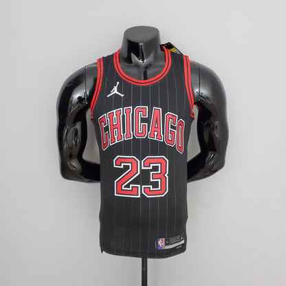 Camiseta Chicago Bulls Jordan Negra NBA 75 Aniversario