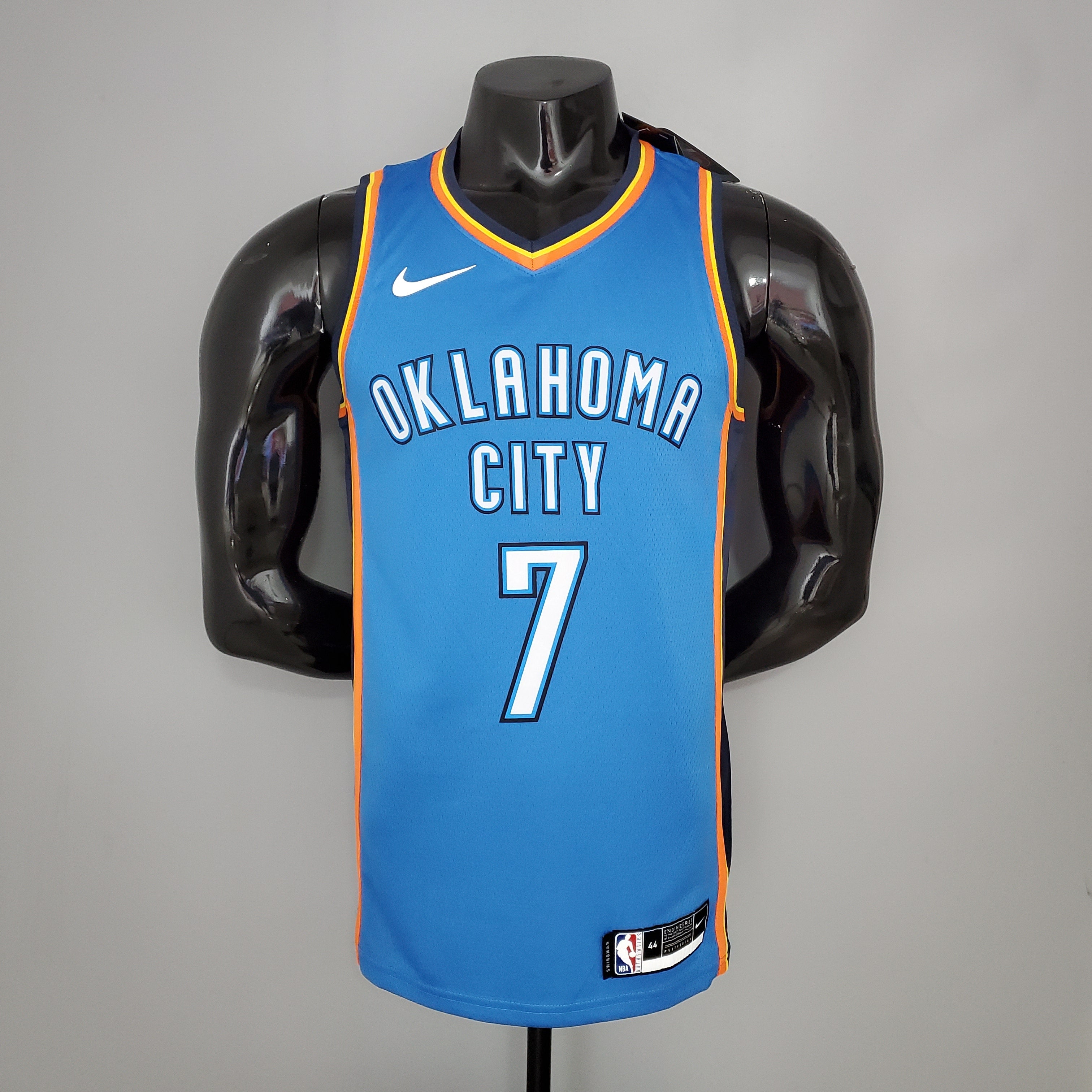 Oklahoma City Thunder Camiseta Clásica Celeste Naranja