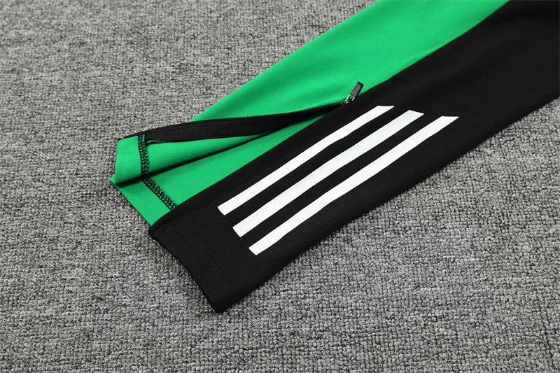 Buzo Completo con Cierre Arsenal Negro Rojo y Verde