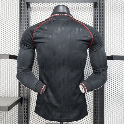 Camiseta Manchester United Manga Larga Edición Especial Negro 2025/26 Versión Jugador