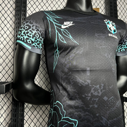 Camiseta Brasil Edición Especial Negra 2024 Versión Jugador