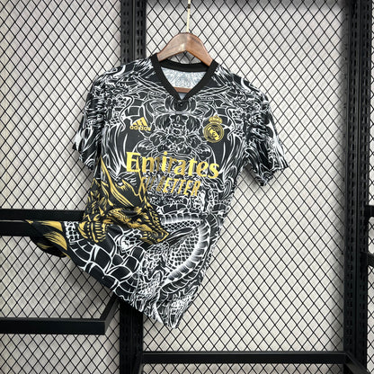 Camiseta Real Madrid Edición Especial "Dragón-Gris" 2024/25 Versión Fan